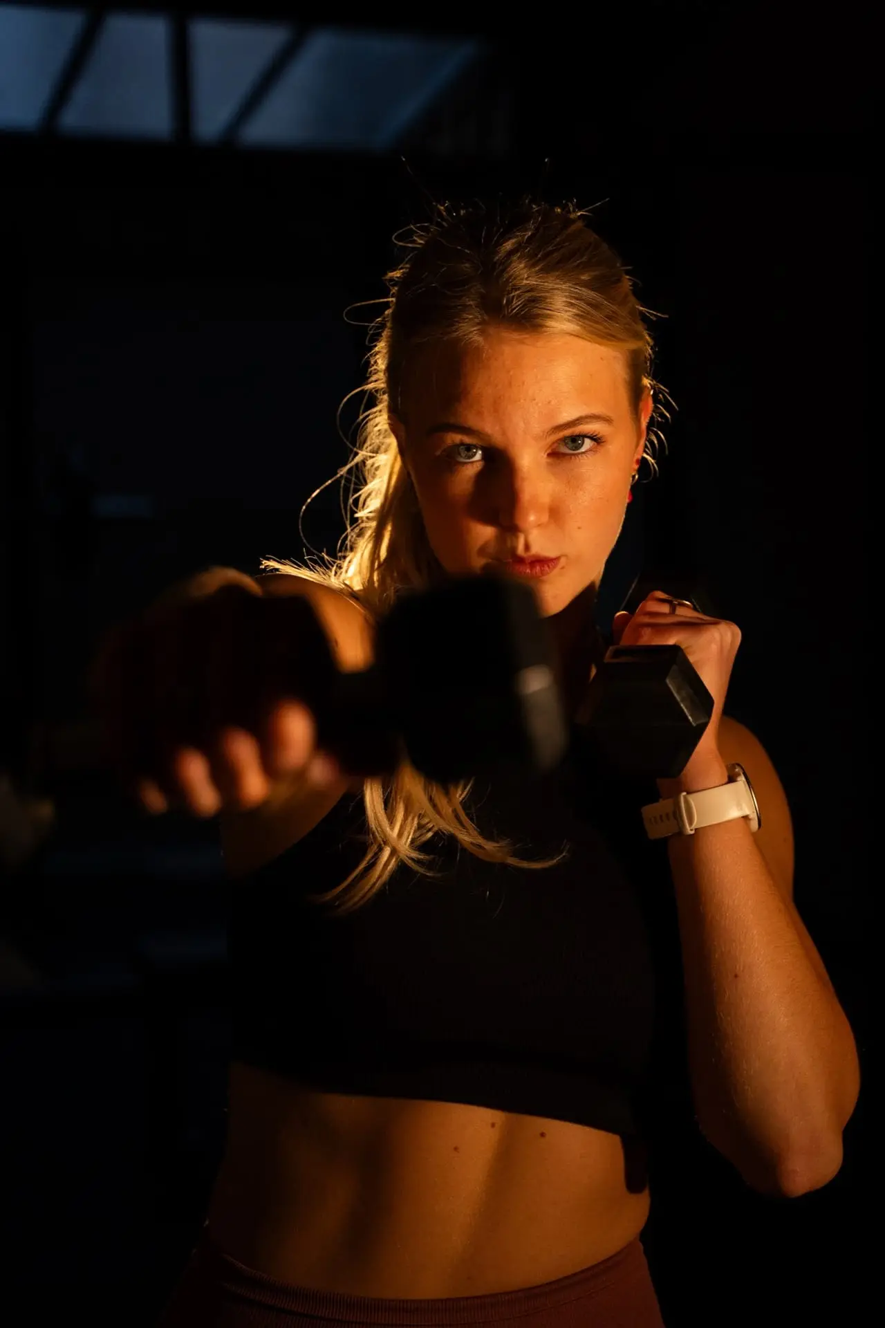Dumbbell training at SculptClub